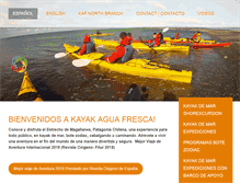 Tablet Screenshot of kayakaguafresca.com